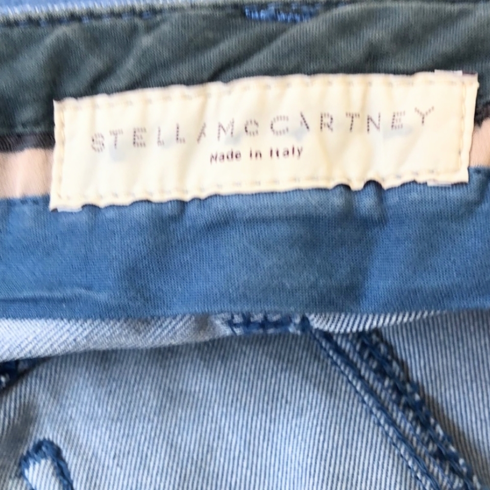 Stella McCartney RARE Smooth Finish Trim Pocket Straight Leg Business Jeans - Picture 9 of 16